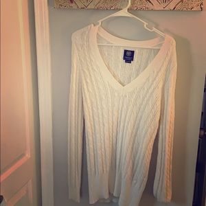 XL American Eagle White Sweater